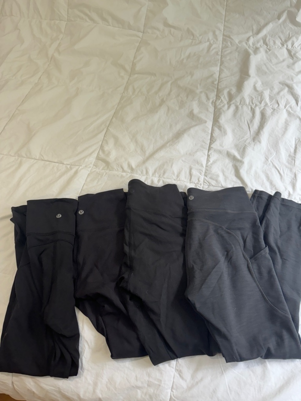 lululemon athletica Girls' Black Performance Leggings Pack